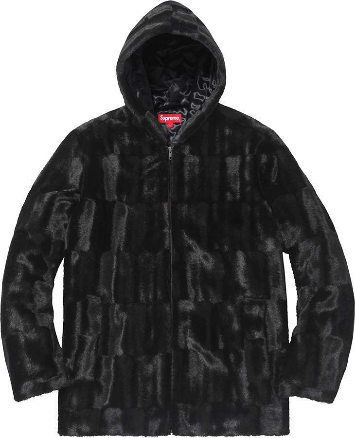 Faux Fur Hooded Zip Jacket view 7